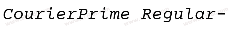 CourierPrime Regular字体转换